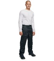 CERVA Rhino fekete oldalzsebes nadrág