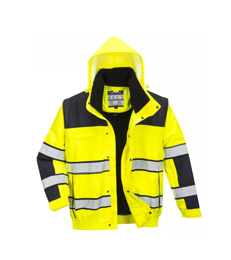 portwest-c466-lathatosagi-fluo-sarga-kabat Portwest Hi-vis Classic Bomber dzseki fluo citrom - Image 1