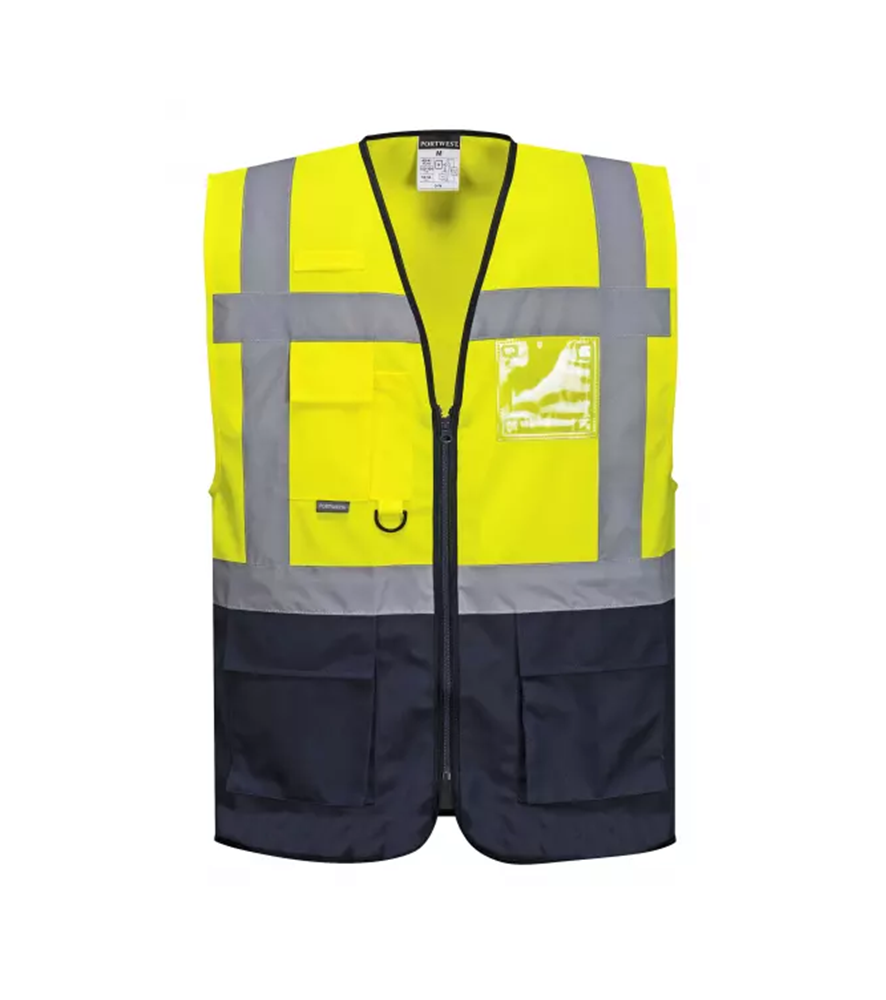 portwest-c476-vezeto-melleny-fluo-sarga Portwest Vezetői Jól láthatósági mellény - Image 1