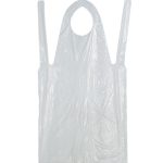 CERVA VYARA fehér egyszer használatos PE kötény (100db/csomag)