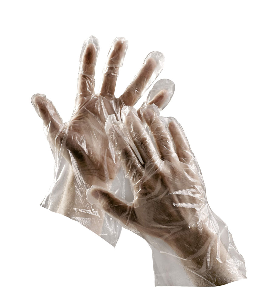 0109000599_DUCK_DSC6480_orez CERVA Duck egyszer használatos átlátszó kesztyű (100db/csomag) - Image 1