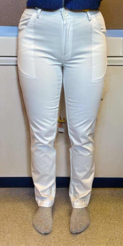 824A8D50-EC73-4CC6-BCDE-3107D1C71BDD TT Workwear NIMES fehér női farmerszabású nadrág - Image 1