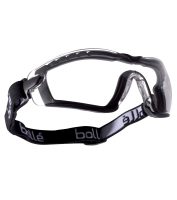 Bollé Cobra víztiszta védőszemüveg gumpánttal és habkerettel P+
