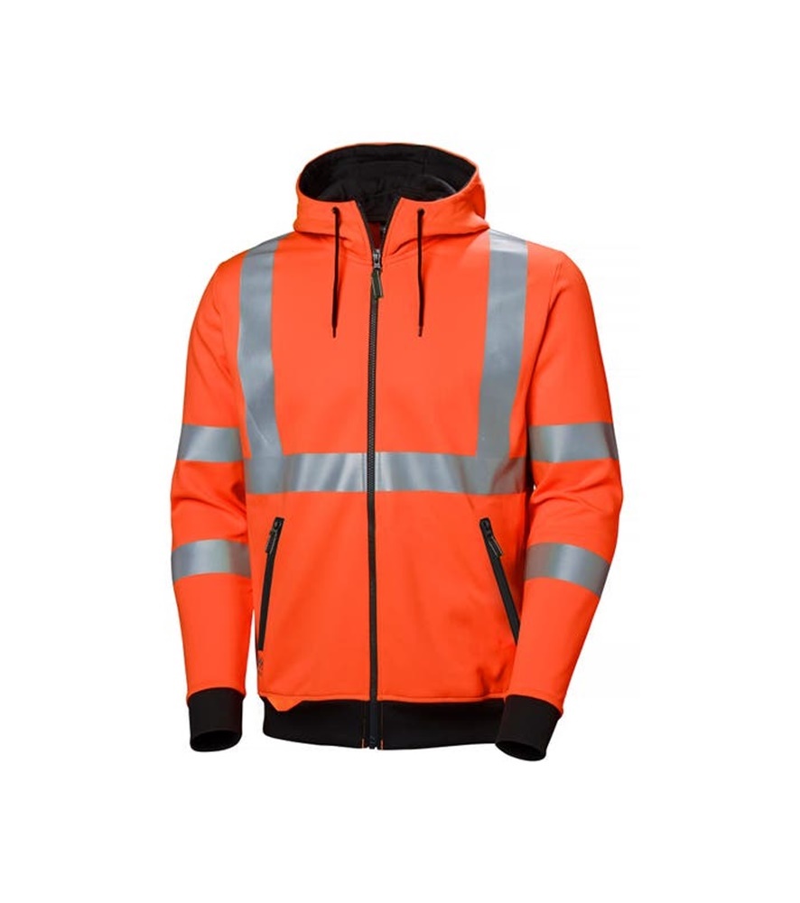HH-addvis-jol lathatosagi-kapucnis-dzseki-jelzonarancs-79094 Helly Hansen ADDVIS jól láthatósági kapucnis polár kabát - Image 1