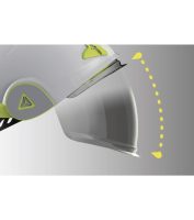 Delta Plus ONYX2 BLANC építőipari sisak dupla sisakhéjjal, beépített, behúzható szemvédővel - Image 6