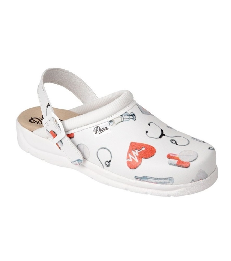 dian-pisa-estampado-feher-munkavedelmi-papucs Dian PISA ESTAMPADO munkavédelmi klumpa - Image 1