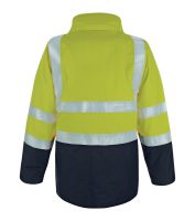 Vizwell 5 az 1-ben szélálló vízálló jól láthatósági jelző kabát, parka - Image 12