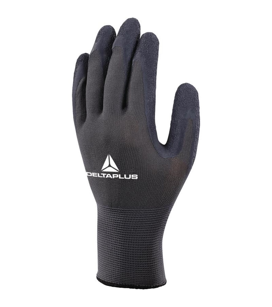 Deltaplus-kotott-polieszter-kesztyu-szurke-fekete-VE630GR Delta Plus kötött poliészter kesztyű VE630 - Image 1