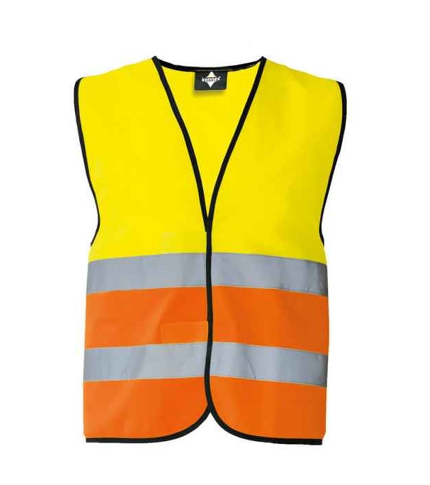 KXVWGO_Wolfsburg_Korntex-biztonsagi-melleny-fekete-szegely-sarga-narancs Korntex WOLFSBURG biztonsági mellény fekete szegéllyel - Image 1