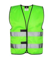 Korntex WOLFSBURG biztonsági mellény fekete szegéllyel - Image 3