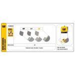 Caterpillar ZCM0887 fehér rövid munkazokni 3pár/csomag