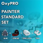 OXYPRO ZX6LA27N11P2-f festő alapkészlet 5 részes, maszk+szűrő+kiegészítők - Image 9