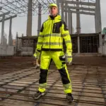 STENSO REVOLT HV 4STRETCH láthatósági derekas munkanadrág sárga (04100312) - Image 7