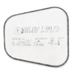 OXYLINE T-BM A P3 R - újra használható, aktív szénnel, bajonett zár 3M komp, 1pár/csom