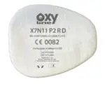 OXYLINE X7N11 P2 R D részecske előszűrő, X701 A1, X702 A1, X703, ABEK1, 4 db/csomag