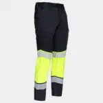 STENSO PRIMO HV STRETCH láthatósági stretch munkanadrág sárga-fekete - Image 4