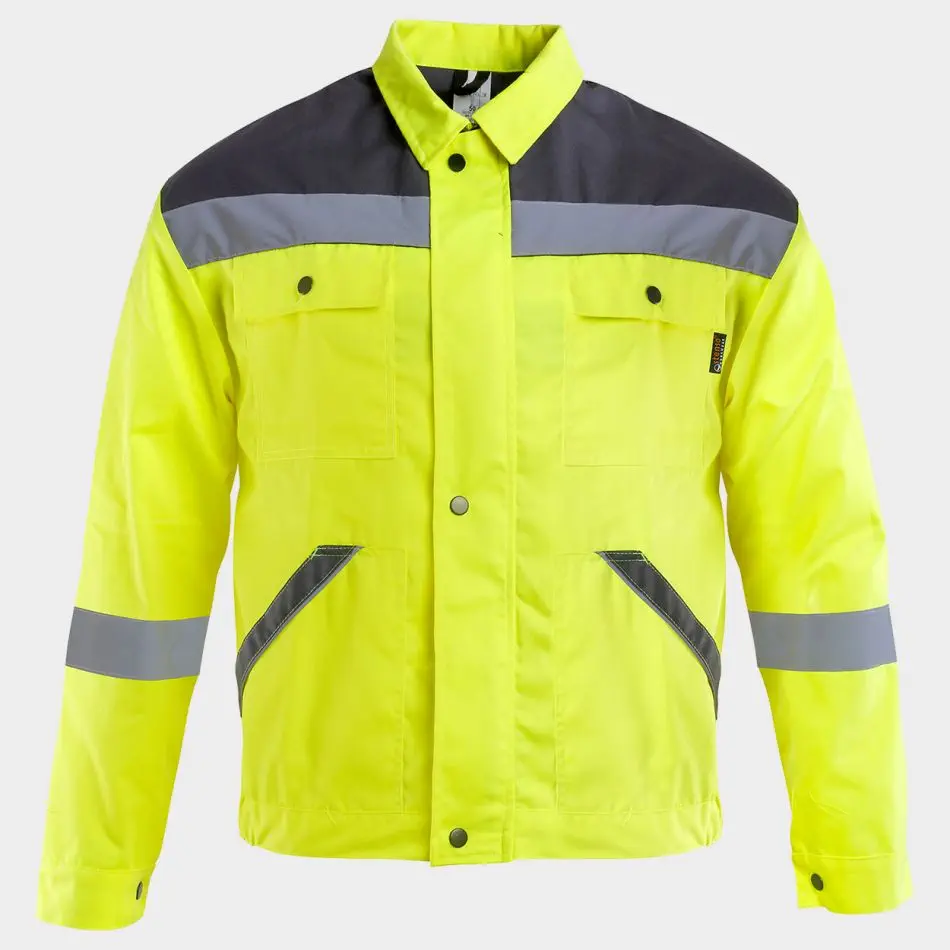 STENSO-COLLINS-SUMMER-04100218-1-lathatosagi-munkakabat-sarga-munkavedelem-vedofelszereles STENSO COLLINS SUMMER HV férfi láthatósági munkakabát sárga - Image 1