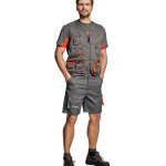 Cerva DESMAN rövidnadrág szürke-narancssárga 60