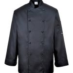 PORTWEST Somerset fekete séfkabát