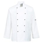PORTWEST Somerset fehér séfkabát