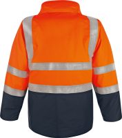 Vizwell 5 az 1-ben szélálló vízálló jól láthatósági jelző kabát, parka - Image 2