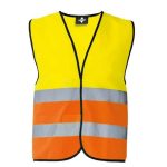 Korntex WOLFSBURG biztonsági mellény fekete szegéllyel