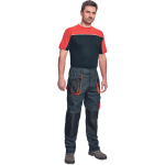 Cerva EMERTON póló fekete-narancs S